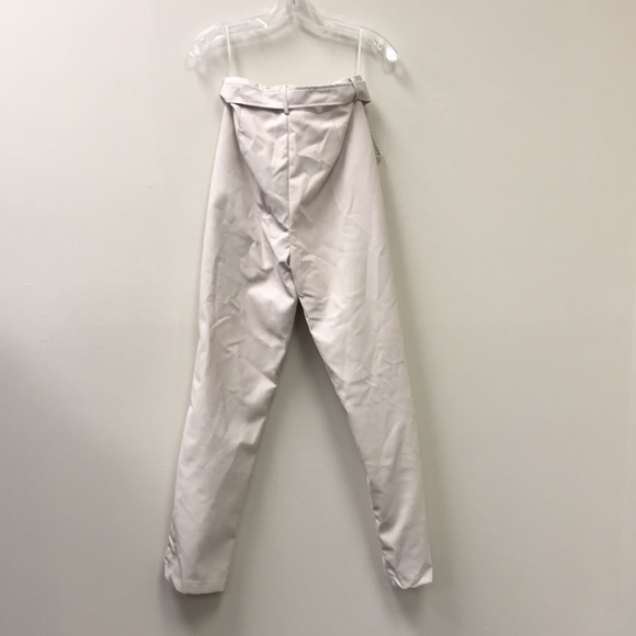 More TO COME Alani Pant in White Faux Leather - Picture 7 of 8